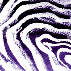 Lilac Zebra Texture. Bright Bengal Pattern. Bright Zebra Print Pattern. Strips Watercolor. Tiger...