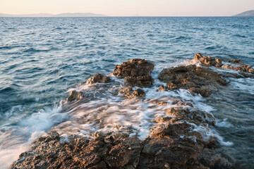 rock in adriatic sea
