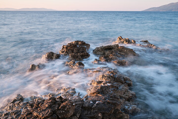 rock in adriatic sea