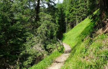 high view of the alps in austria