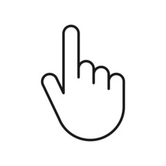 Computer mouse cursor pointer. Hand cursor icon. Web design.