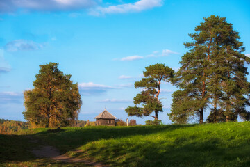 Fototapeta premium Rural landscape with views of the
