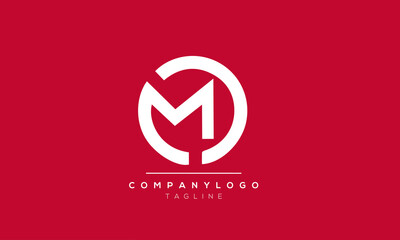 Abstract Letter Vector Logo Design Template MC CM - obrazy, fototapety, plakaty