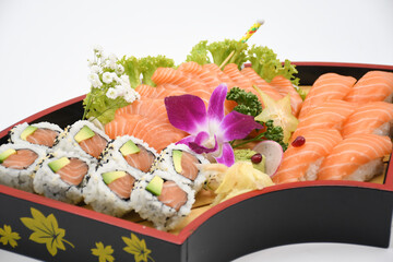 Sushi sashimi salmone grande
