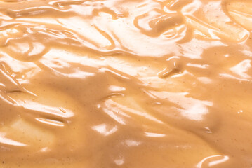 Mushroom sauce as a background.