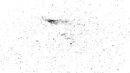 Abstract vector noise. Small particles of debris and dust. Distressed uneven background. Grunge texture overlay with fine grains isolated on white background. Vector illustration. EPS10.