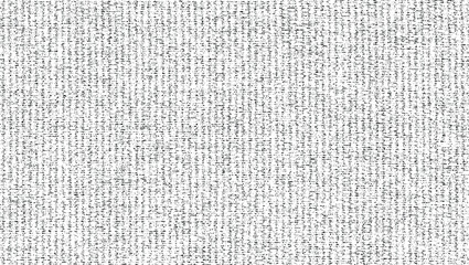Vector fabric texture. Distressed texture of weaving fabric. Grunge background. Abstract halftone vector illustration. Overlay to create interesting effect and depth. Black isolated on white. EPS10.