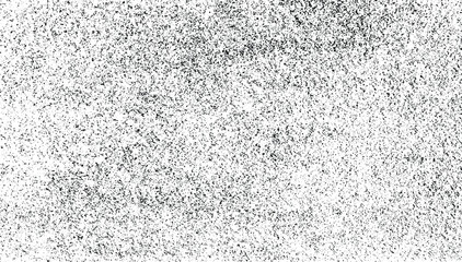 Abstract vector noise. Small particles of debris and dust. Distressed uneven background. Grunge texture overlay with fine grains isolated on white background. Vector illustration. EPS10.