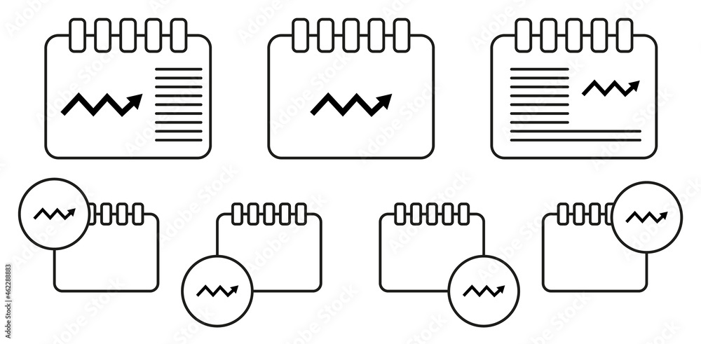 Aufkleber arrow vector icon in calender set illustration for ui and ux, website or mobile application