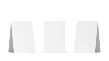 Blank table tent card mockup