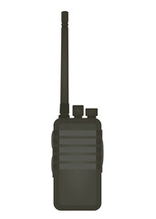 Woki toki radio transmitter. vector