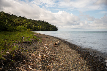 beach and sea , gorgona colombia