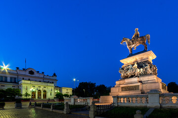 The Monument of Tsar Liberator and Parliament in city of Sofia, Bulgaria