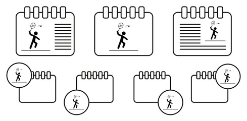 badminton player icon. Silhouette of an athlete icon. Sport element icon. Premium quality graphic design. Signs, outline symbols collection icon for websites, web design, mobile app on white