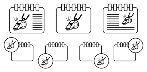 whistle icon. Sports Accessory icon. Sport element icon. Premium quality graphic design. Signs, outline symbols collection icon for websites, web design, mobile app on white background