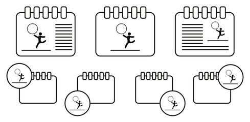 gymnastics with a hoop icon. Silhouette of an athlete icon. Sportsman element icon. Premium quality graphic design. Signs, outline symbols collection icon for websites, web design on white background