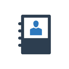 Fototapeta premium Contact Book Icon