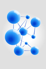 3d render of molecule