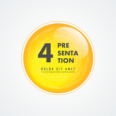 Vector ball with abstract lines on white background