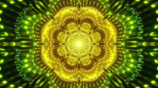 3D kaleidoscope infinite 4k vj seamless loop for mushroom trip and dmt trip to open third eye abstract animation meditation art