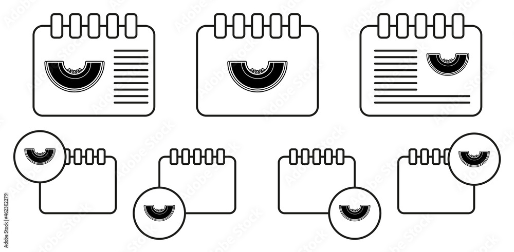 Aufkleber melon vector icon in calender set illustration for ui and ux, website or mobile application