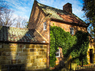 Cooks' cottage, originally built in England in 1755 by James Cooks parents. Relocated to Melbourne...