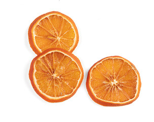 Dried orange slices for decoration