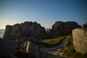 view on the gulf of plougrescant and his wild nature on brittany