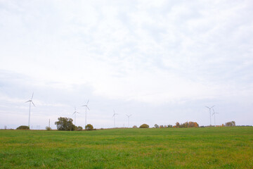 Fototapeta na wymiar Wind turbines.