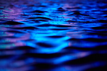 Blue water surface.