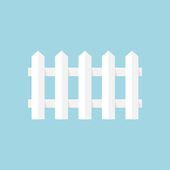 Fence icon flat design. Vector illustration