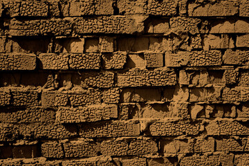 brick wall, sepia