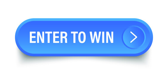 Fototapeta premium enter to win button. sticker. banner. rounded glass sign