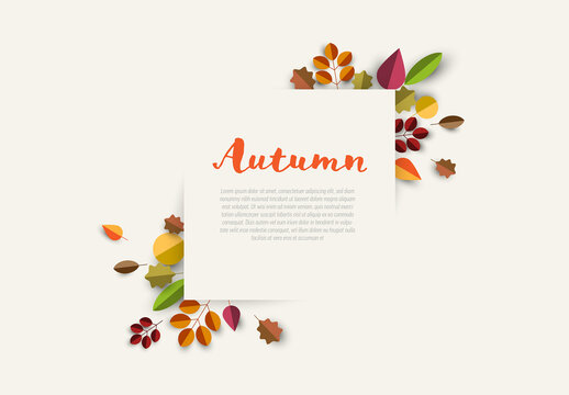 Autumn Leaves Sale Tag Layout