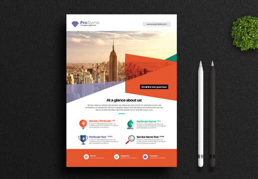 Red Corporate Business Flyer Layout