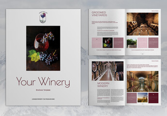 Winery Brochure Layout