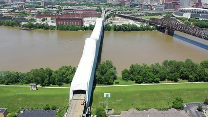Brent Spence Bridge Over Ohio River in Cincinnati Painting and Maintenance