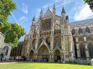 Fototapeta na wymiar Westminister Abbey (A Royal Church) in London, UK
