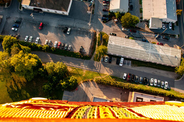 View from the Basket of a Hot Air Balloon