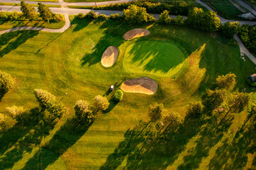 Aerial View of a Golf Course