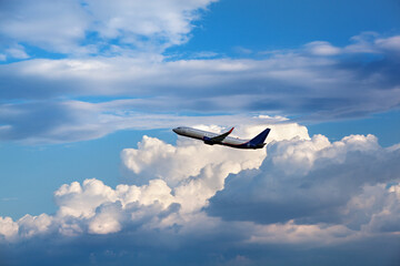 Airplane in the sky