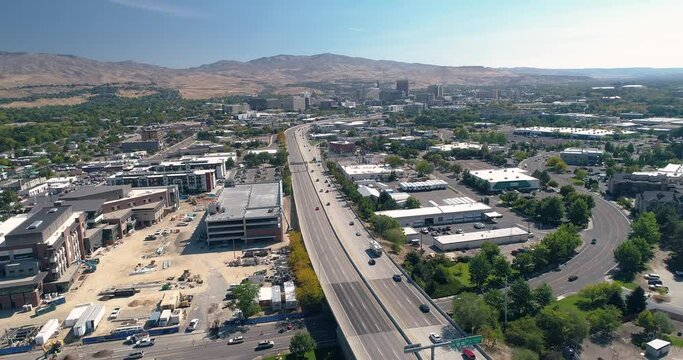 Drone 4k footage of Boise, Idaho in the summer