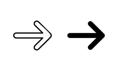 Arrow icons set. Arrow sign and symbol for web design.