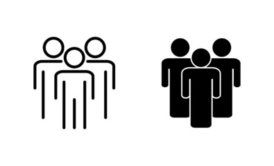 people icons set. person sign and symbol. User Icon vector