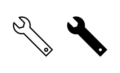 Wrench icons set. repair icon. tools sign and symbol