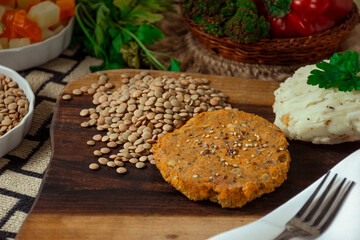 Comida saludable vegetariana, Dieta saludable vegana con verduras frescas, receta sana de comida...