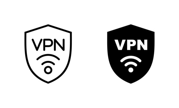 Vpn icons set. Private network sign and symbol. virtual private network icon.