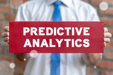 Concept of Predictive Analytics Big Data Technology. Forecasting and Analyzing Information.
