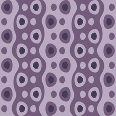 Rounded abstract seamless pattern - accent for any surfaces.