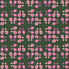 Rounded abstract seamless pattern - accent for any surfaces.